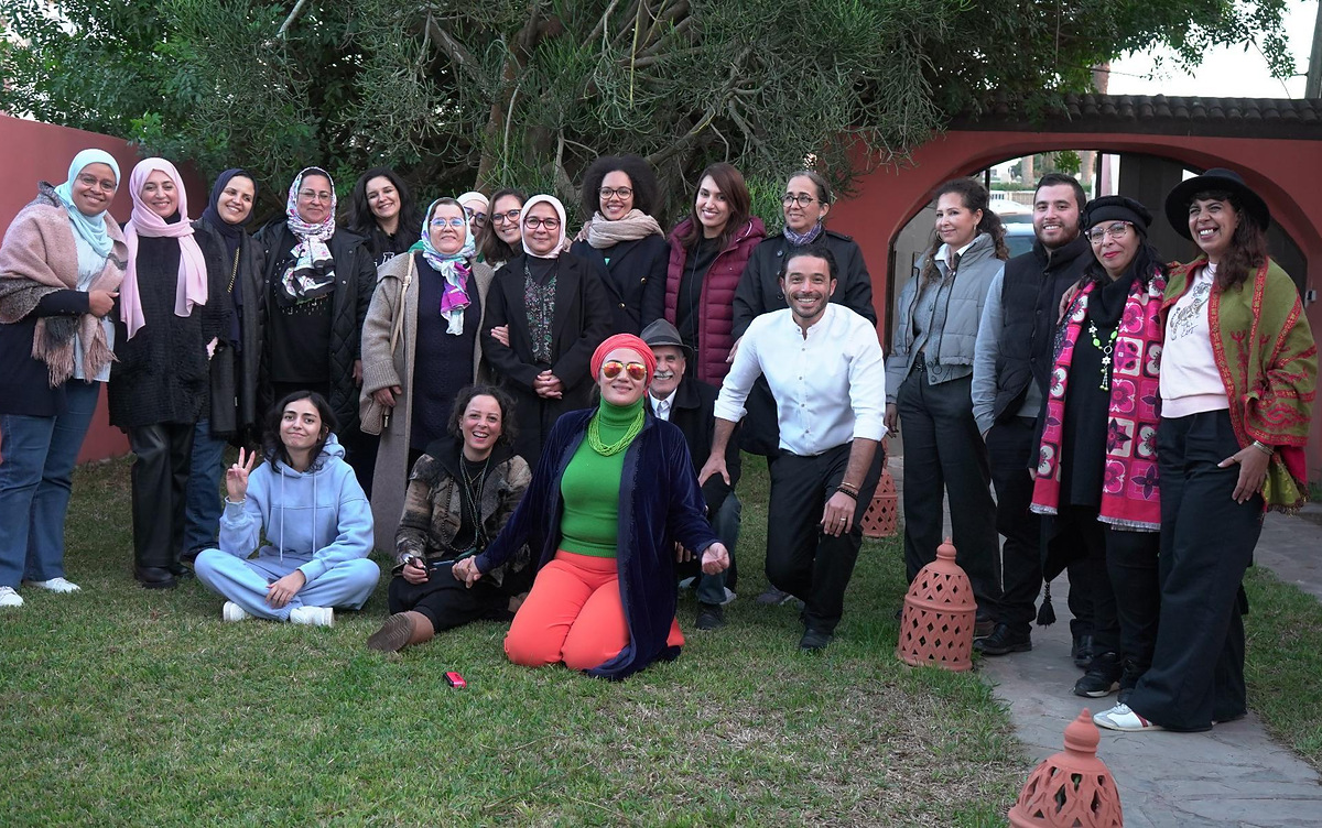 Groupe de participants réunis à l'issue d'une journée d'atelier
